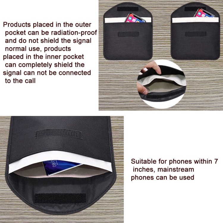 Cell Phone Tablet Signal Shielding Bag RFID Anti-Radiation Case, 23.5 x 18cm Cell Phone Tablet Signal Shielding Bag RFID Anti-Radiation Case, 23.5 x 18cm